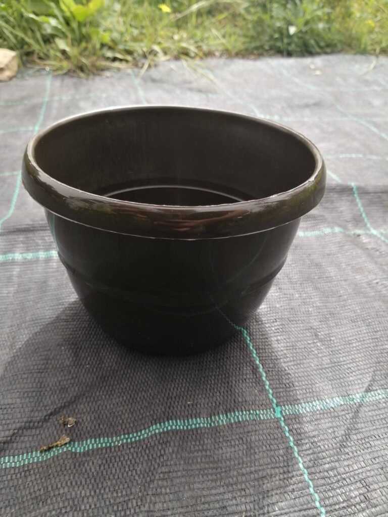Vaso basket color marrone 14 cm