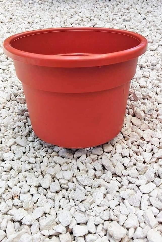 Vaso tondo color coccio 17 cm
